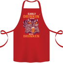 Early Drinkin' Quick Drunken Funny Alcohol Beer Cotton Apron 100% Organic Red