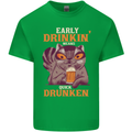 Early Drinkin' Quick Drunken Funny Alcohol Beer Kids T-Shirt Childrens Irish Green