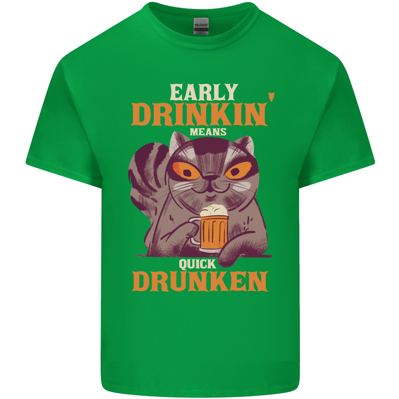 Early Drinkin' Quick Drunken Funny Alcohol Beer Kids T-Shirt Childrens Irish Green