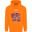 Early Drinkin' Quick Drunken Funny Alcohol Beer Mens 80% Cotton Hoodie Orange
