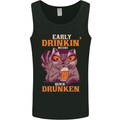 Early Drinkin' Quick Drunken Funny Alcohol Beer Mens Vest Tank Top Black