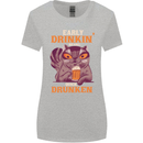 Early Drinkin' Quick Drunken Funny Alcohol Beer Womens Wider Cut T-Shirt Sports Grey