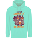 Early Drinkin' Quick Drunken Funny Beer Alcohol Childrens Kids Hoodie Peppermint