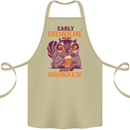 Early Drinkin' Quick Drunken Funny Beer Alcohol Cotton Apron 100% Organic Khaki