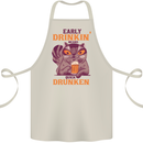 Early Drinkin' Quick Drunken Funny Beer Alcohol Cotton Apron 100% Organic Natural