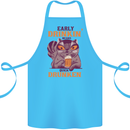 Early Drinkin' Quick Drunken Funny Beer Alcohol Cotton Apron 100% Organic Turquoise