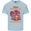 Early Drinkin' Quick Drunken Funny Beer Alcohol Kids T-Shirt Childrens Light Blue