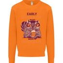 Early Drinkin' Quick Drunken Funny Beer Alcohol Mens Sweatshirt Jumper Orange