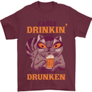 Early Drinkin' Quick Drunken Funny Beer Alcohol Mens T-Shirt 100% Cotton Maroon