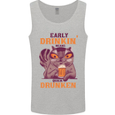 Early Drinkin' Quick Drunken Funny Beer Alcohol Mens Vest Tank Top Sports Grey