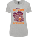 Early Drinkin' Quick Drunken Funny Beer Alcohol Womens Wider Cut T-Shirt Sports Grey