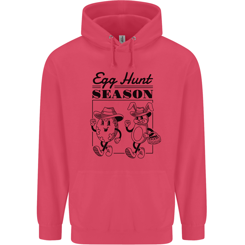 Easter Egg Hunt Season Childrens Kids Hoodie Heliconia