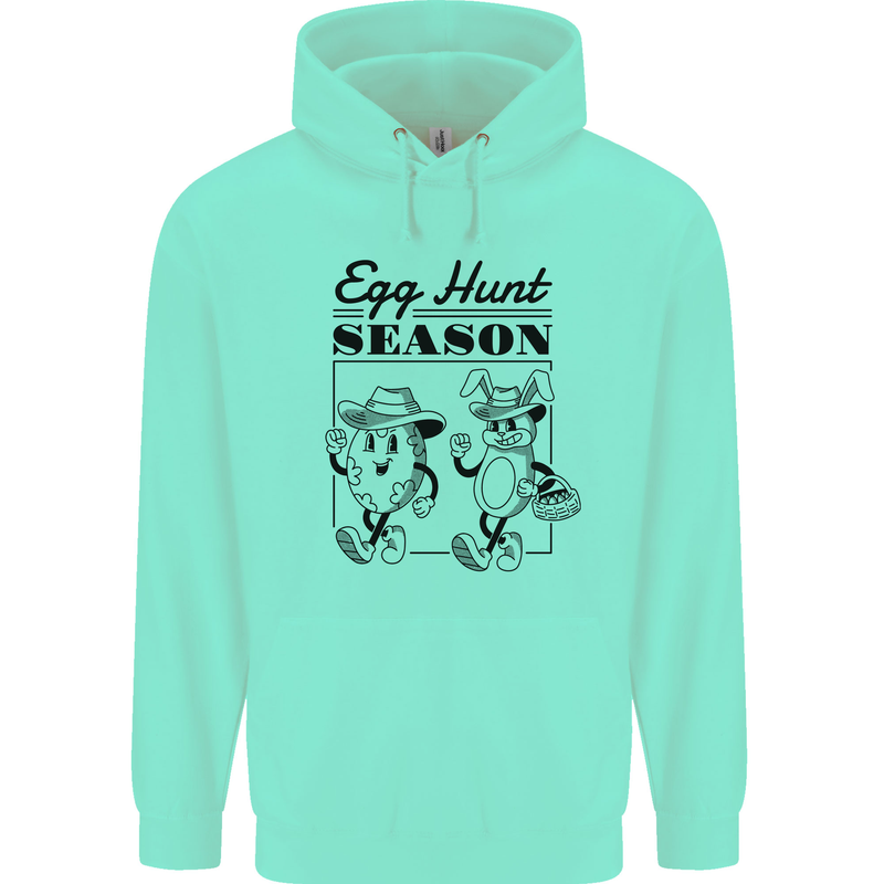 Easter Egg Hunt Season Childrens Kids Hoodie Peppermint