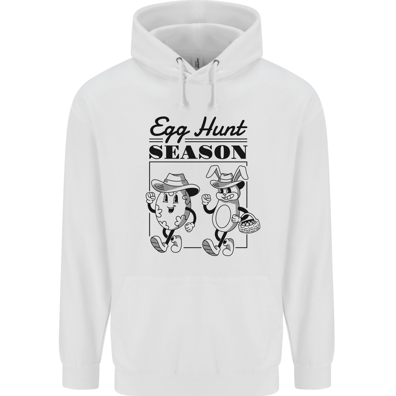 Easter Egg Hunt Season Childrens Kids Hoodie White