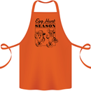 Easter Egg Hunt Season Cotton Apron 100% Organic Orange