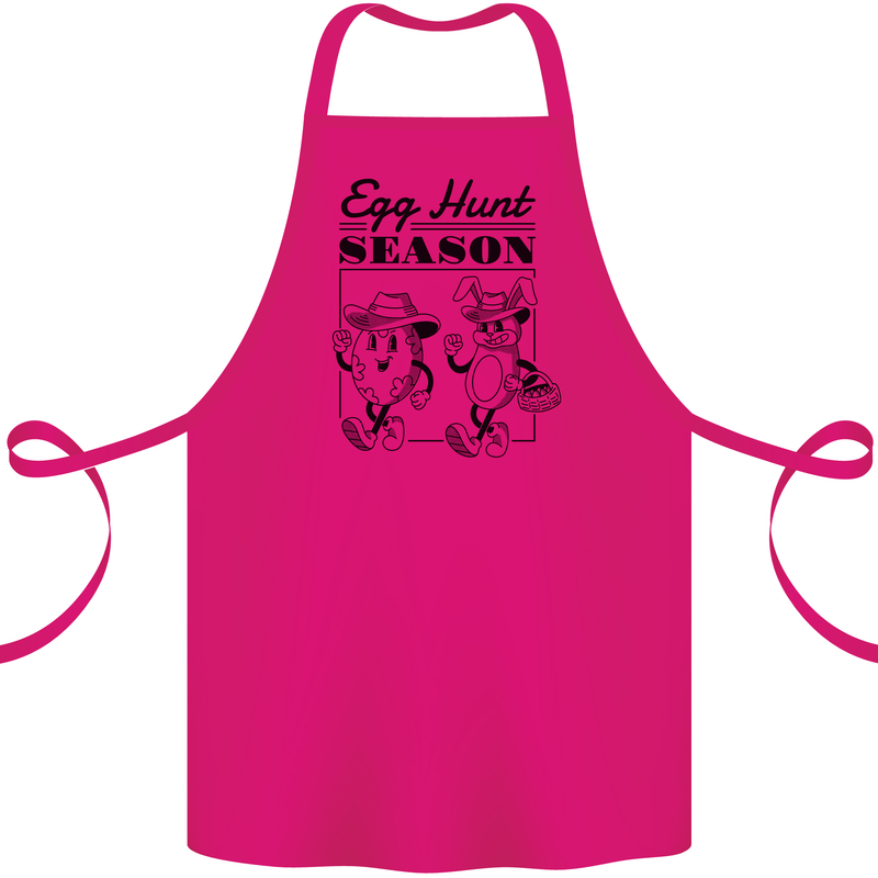 Easter Egg Hunt Season Cotton Apron 100% Organic Pink