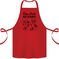 Easter Egg Hunt Season Cotton Apron 100% Organic Red