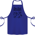 Easter Egg Hunt Season Cotton Apron 100% Organic Royal Blue