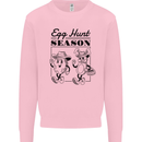 Easter Egg Hunt Season Kids Sweatshirt Jumper Light Pink