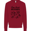 Easter Egg Hunt Season Kids Sweatshirt Jumper Red