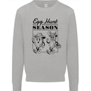 Easter Egg Hunt Season Kids Sweatshirt Jumper Sports Grey