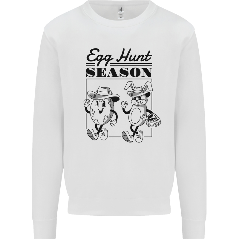 Easter Egg Hunt Season Kids Sweatshirt Jumper White