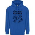 Easter Egg Hunt Season Mens 80% Cotton Hoodie Royal Blue