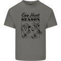 Easter Egg Hunt Season Mens Cotton T-Shirt Tee Top Charcoal