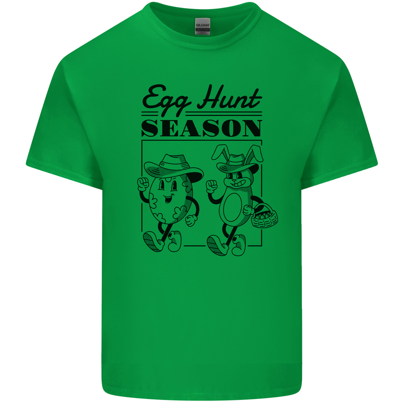 Easter Egg Hunt Season Mens Cotton T-Shirt Tee Top Irish Green