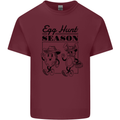Easter Egg Hunt Season Mens Cotton T-Shirt Tee Top Maroon