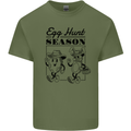 Easter Egg Hunt Season Mens Cotton T-Shirt Tee Top Military Green