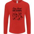 Easter Egg Hunt Season Mens Long Sleeve T-Shirt Red