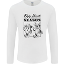 Easter Egg Hunt Season Mens Long Sleeve T-Shirt White