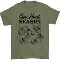 Easter Egg Hunt Season Mens T-Shirt 100% Cotton Military Green