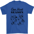 Easter Egg Hunt Season Mens T-Shirt 100% Cotton Royal Blue