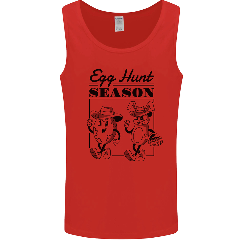 Easter Egg Hunt Season Mens Vest Tank Top Red