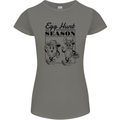 Easter Egg Hunt Season Womens Petite Cut T-Shirt Charcoal