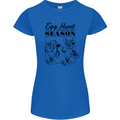 Easter Egg Hunt Season Womens Petite Cut T-Shirt Royal Blue