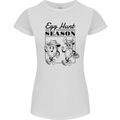 Easter Egg Hunt Season Womens Petite Cut T-Shirt White