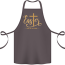 Easter For He is Risen Christian Christianity Jesus Cotton Apron 100% Organic Dark Grey