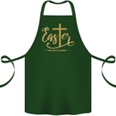 Easter For He is Risen Christian Christianity Jesus Cotton Apron 100% Organic Forest Green