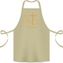 Easter For He is Risen Christian Christianity Jesus Cotton Apron 100% Organic Khaki