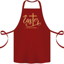 Easter For He is Risen Christian Christianity Jesus Cotton Apron 100% Organic Maroon