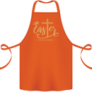Easter For He is Risen Christian Christianity Jesus Cotton Apron 100% Organic Orange