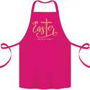Easter For He is Risen Christian Christianity Jesus Cotton Apron 100% Organic Pink