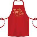 Easter For He is Risen Christian Christianity Jesus Cotton Apron 100% Organic Red