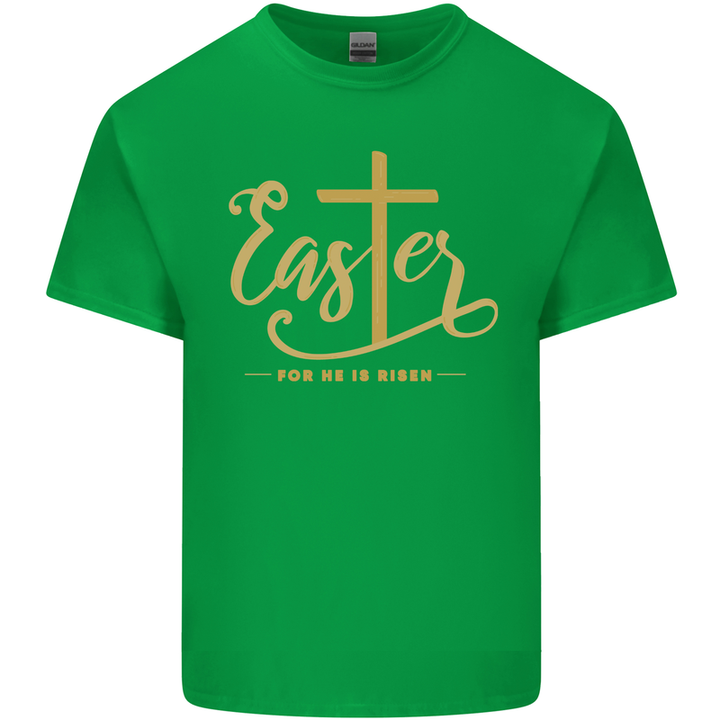 Easter For He is Risen Christian Christianity Jesus Kids T-Shirt Childrens Irish Green