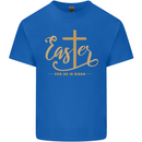 Easter For He is Risen Christian Christianity Jesus Kids T-Shirt Childrens Royal Blue