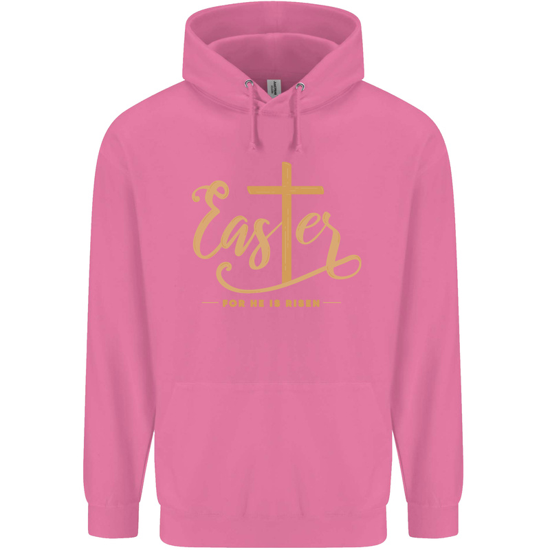 Easter For He is Risen Christian Christianity Jesus Mens 80% Cotton Hoodie Azelea