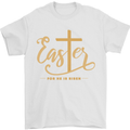 Easter For He is Risen Christian Christianity Jesus Mens T-Shirt 100% Cotton White